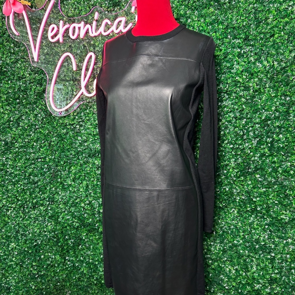 Vince Black Leather Dress